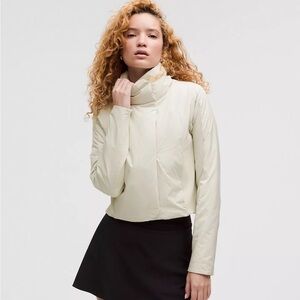lululemon Sleek City Cropped Jacket, Bone Sz 4